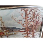 Средна картина масло на фазер Испания, хубава рамка - 3686